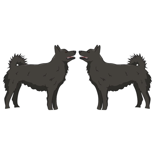 Schipperke Dog Decal, Dog Lover Decor Vinyl Sticker